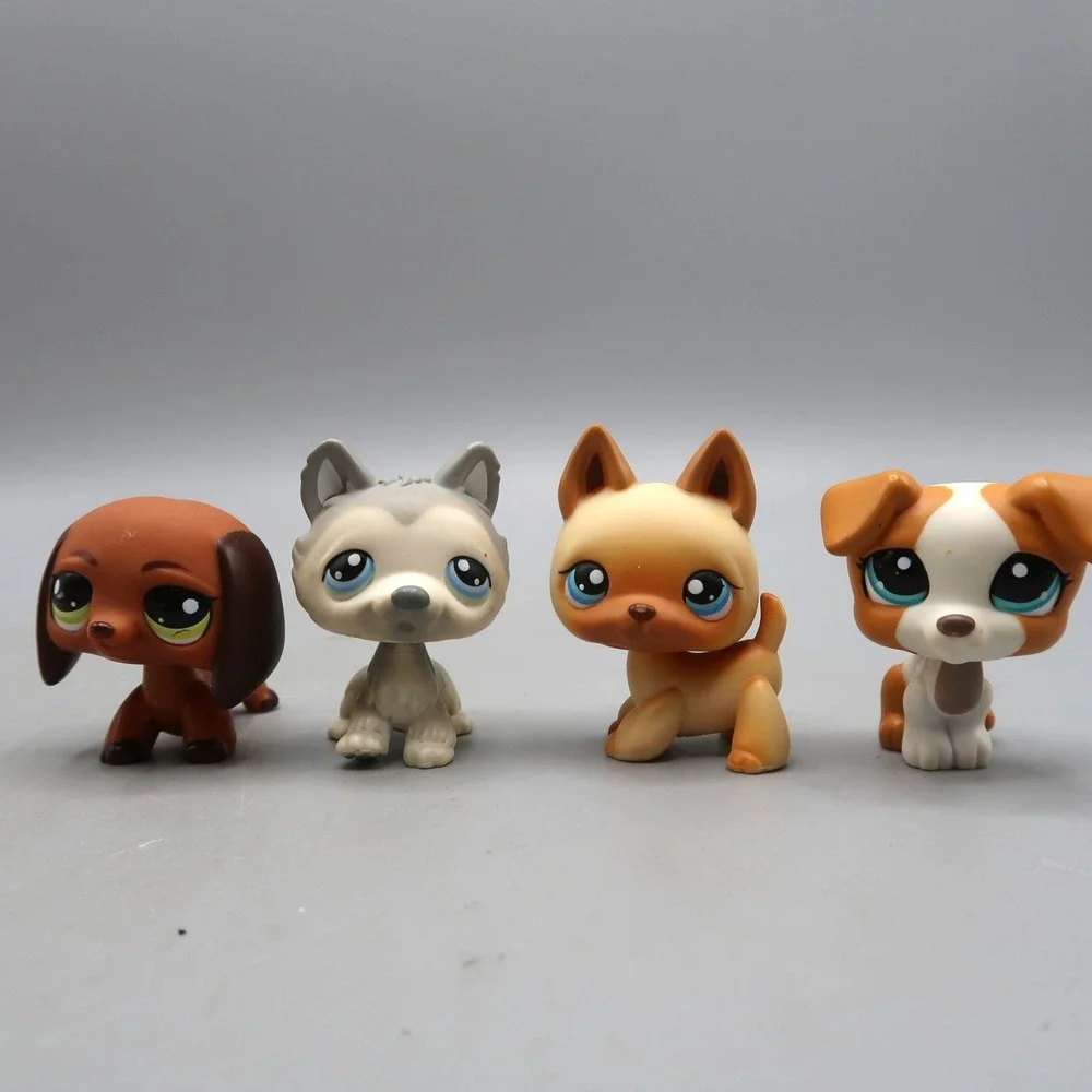 Vintage Littlest Pet Shop Lot LPS Dog 212 German Shepherd 992 Dachshund 69 165